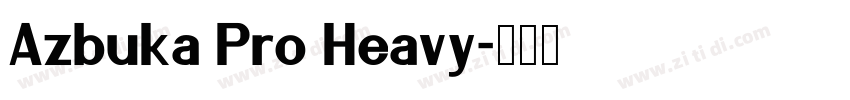 Azbuka Pro Heavy字体转换